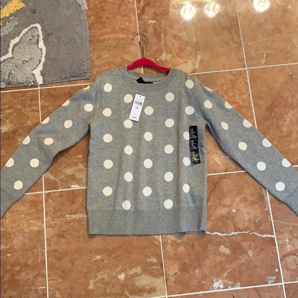 Girls polka dot sweater. Brand new, never worn